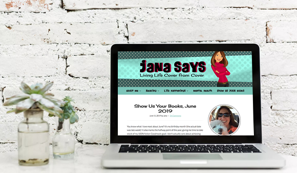 Computer Mockup - showcasing Jana Says website at janasays.com